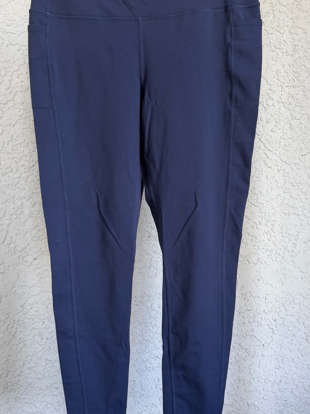 Skechers Women’s XL Navy Blue High Rise Leggings Side Pockets UPF 40+